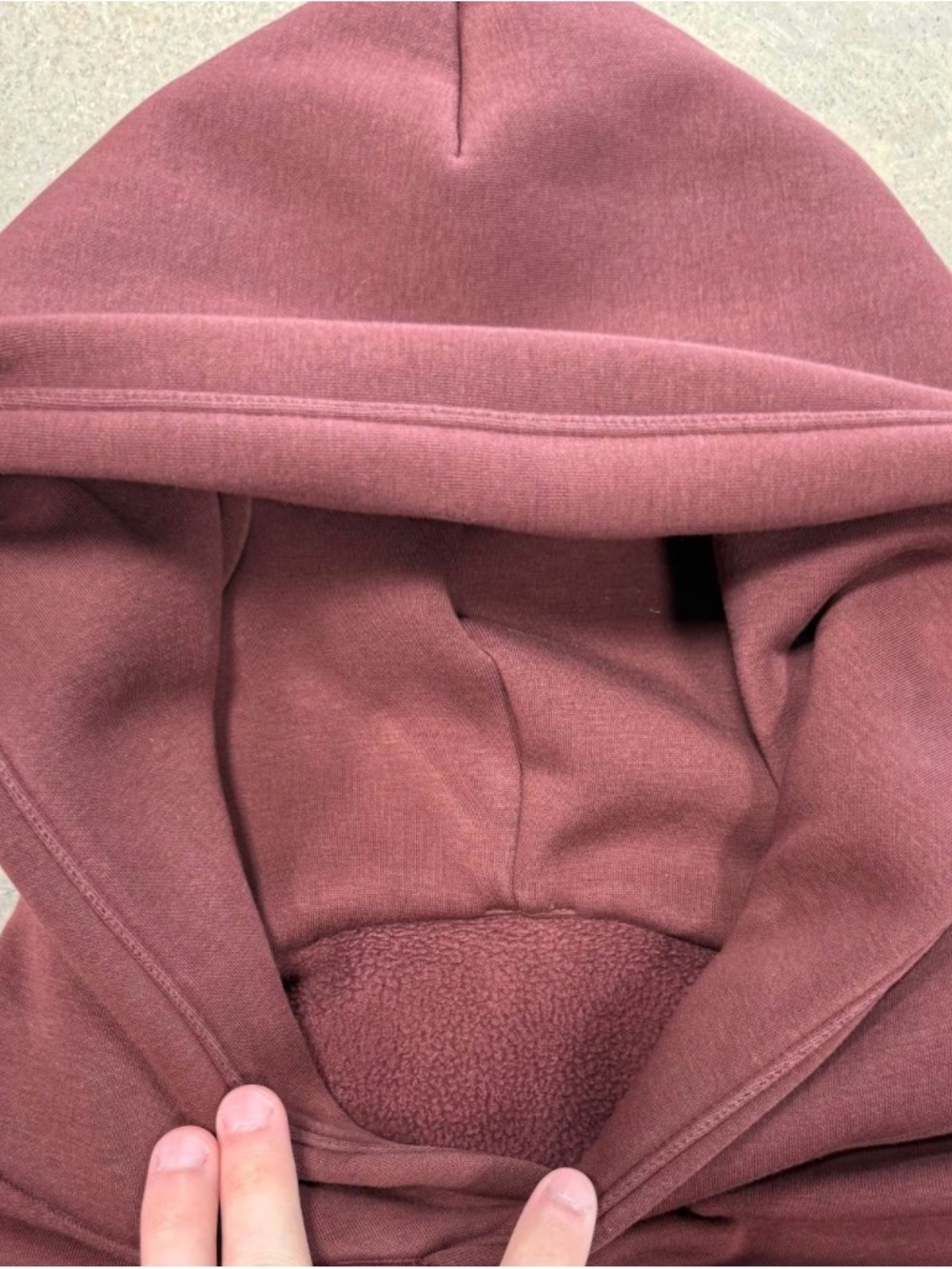 lululemon athletica Men's Maroon oversized Pullover Hoodie - Picture 5 of 5